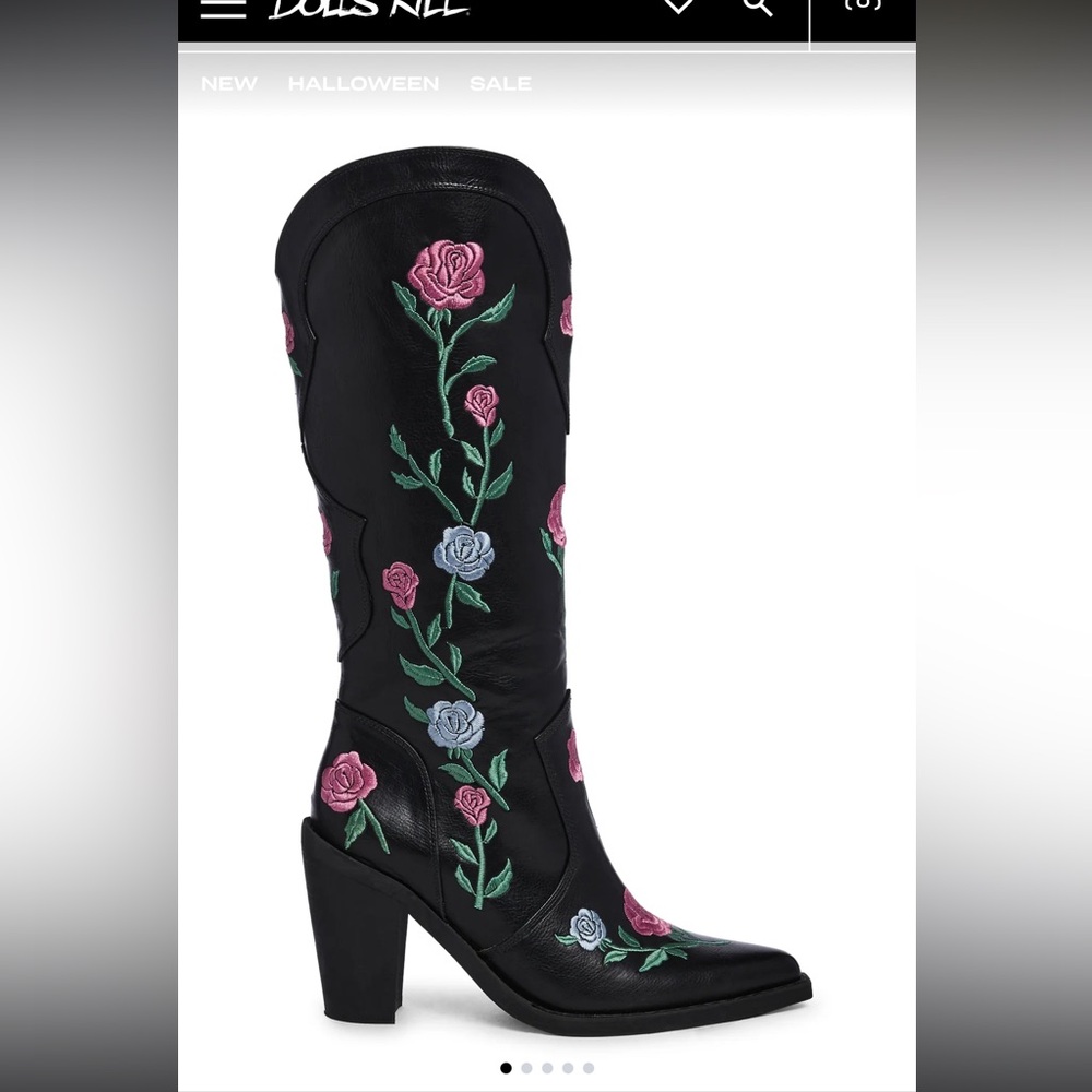 Dollskill cowgirl boot floral